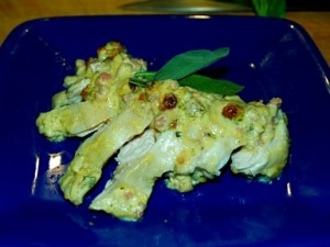 Buttermilk Brined Chicken Breasts with a Mustard Cream Pan Sauce