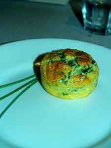 Spinach and Gruyere Cheese Souffle