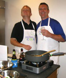 Silly faces loosen up this cooking competition