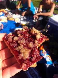 Raspberry Streusel Bars