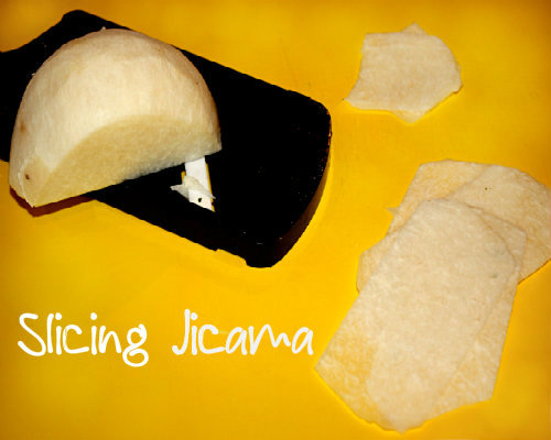 Slicing Jicama